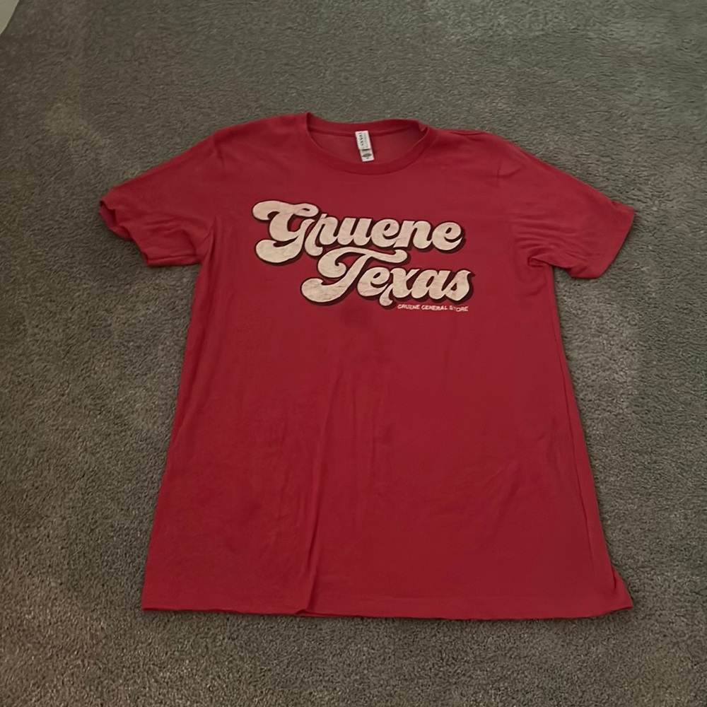 red t-shirt worn twice